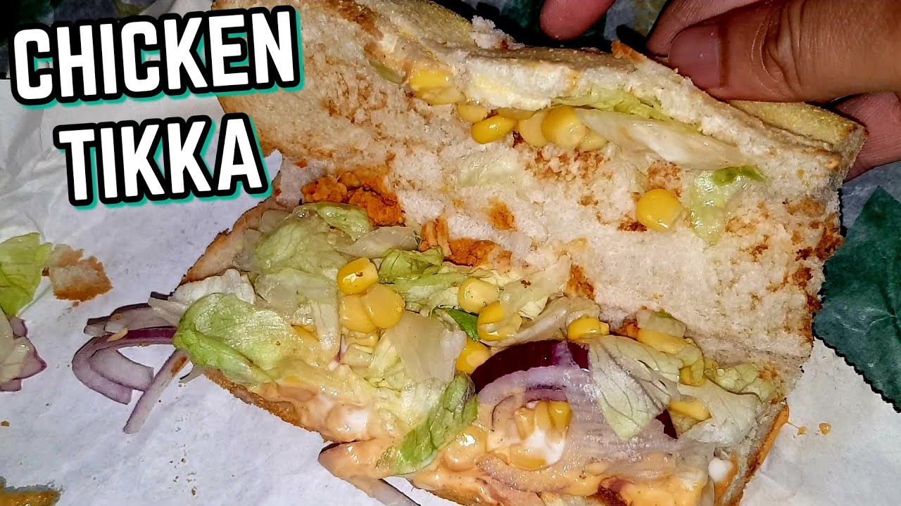 Subway Chicken Tikka Sub Food Review YouTube