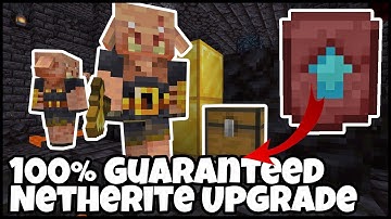 NETHERITE UPGRADE 100% GUARANTEED SPOT In MINECRAFT
