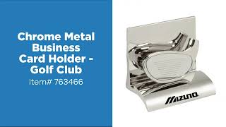 Promo Product Review: Chrome Metal Business Card Holder - Golf Club| AnyPromo 763466