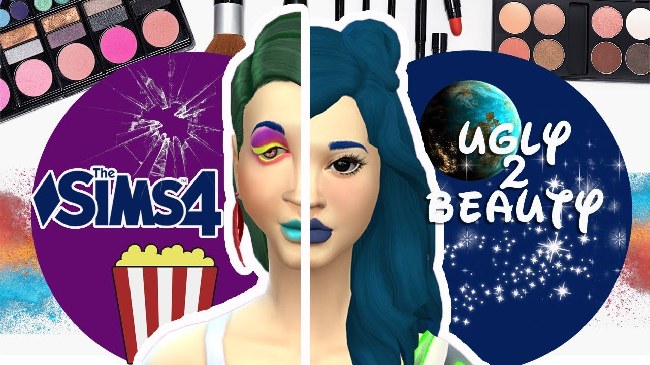 The Sims 4 • CAS Ugly To Beauty z Piterem • ⭐👽 Laseczka ze spodeczka