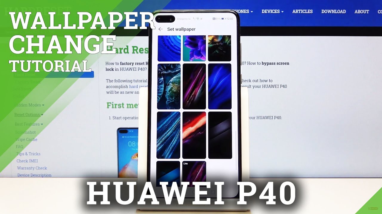 How to Change Wallpaper in HUAWEI P40 Personalize Your Display YouTube