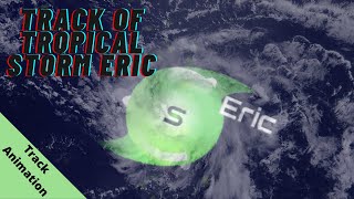 Track of Tropical Storm Eric 2015 (test)