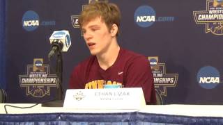 Minnesota's Ethan Lizak punches his ticket to the NCAA finals