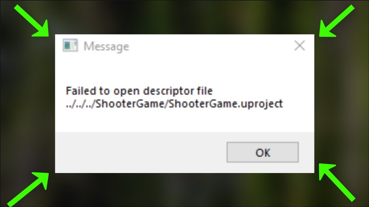 Фейлед ту опен дескриптор файл. Message failed to open descriptor как исправить ошибку.
