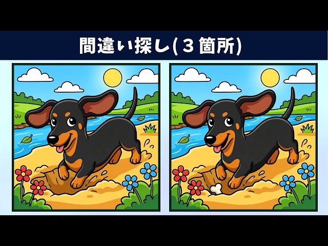 謎の絵 Spot the 3 Differences | Illustration Version #2125 - YouTube