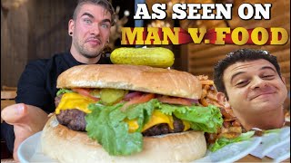 LEGENDARY Sasquatch Burger Challenge From Man Vs Food! With Adam Richmond | Kooky Canuck | Memphis