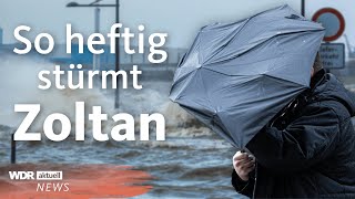 Sturm Zoltan: Sturmflut, Orkanböen und Zugausfälle in Deutschland | WDR Aktuelle Stunde