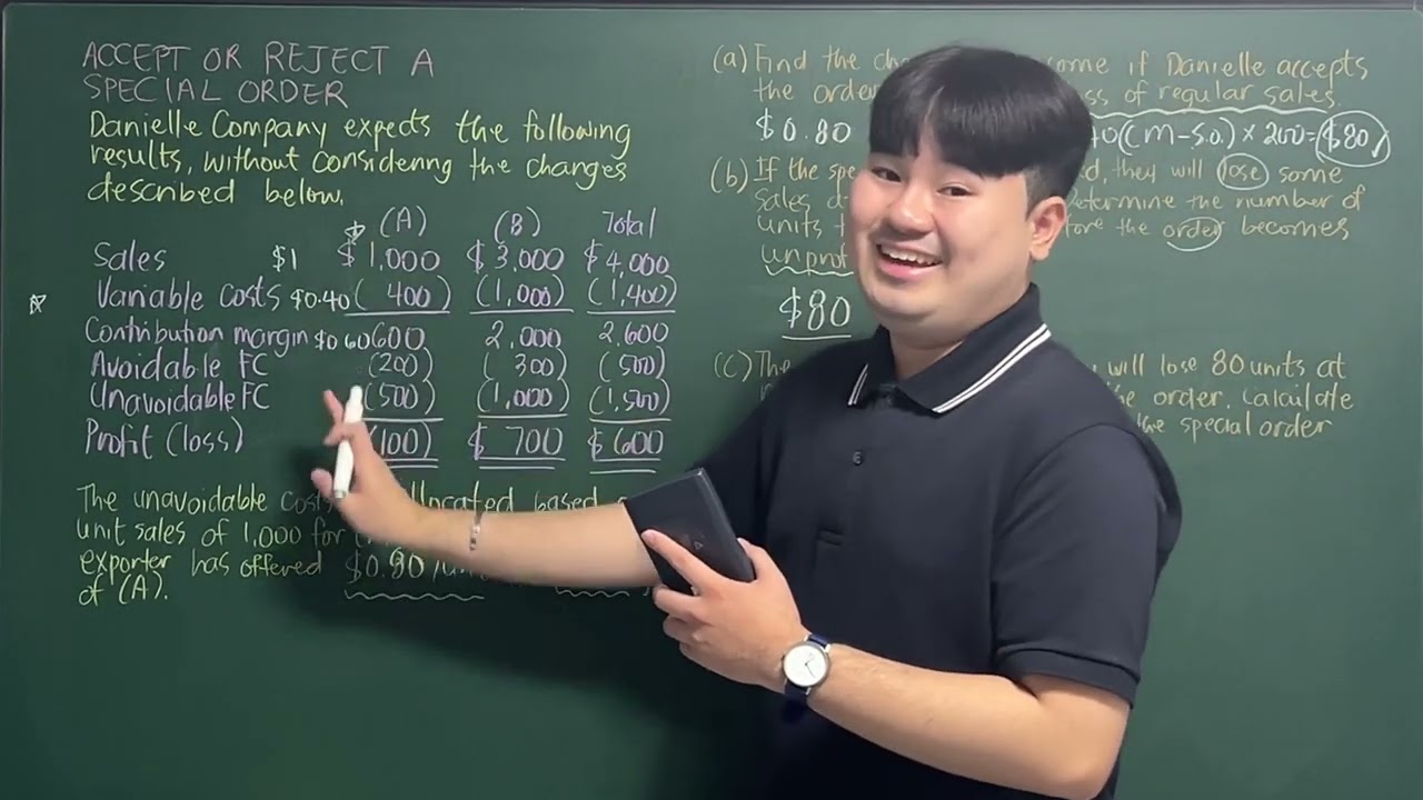 Differential Cost Analysis 5 - Maximizing Scarce Resources (Minji Company)