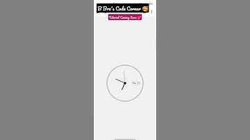 Beautiful Analog Clock Using #html #css #javascript #bbroscodecorner #shorts