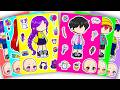🍓Paper DIY🍓 Adorable Idol Demon Hunters X Gacha Sticker Book #doll #paperdiy #gachalife #asmr