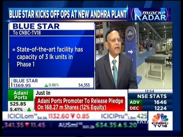 Mr B Thiagarajan, MD, Blue Star-CNBCTV 18 new AC range & Blue Star Climatech's new Sri City Plant