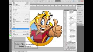 Creating Photoshop Droplet Action for Kornit QuickP Designer Software