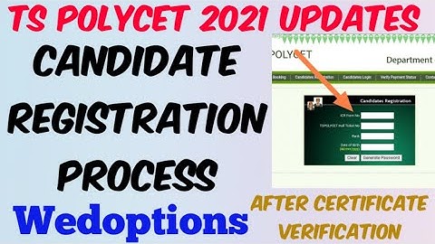 TS POLYCET 2021 candidate Registration process in Telugu//Wed options process in Telugu//TS POLYCET