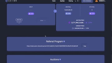 Axion Auction Day 19 (2 Dec) 3.2M Axion, 1.9ETH, 1.7M Axion/ETH! No 3 Mega Week Auction 11.5Billion!