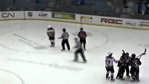 Matt Boudens Hit On Cameron McDonald Oct 22, 2011
