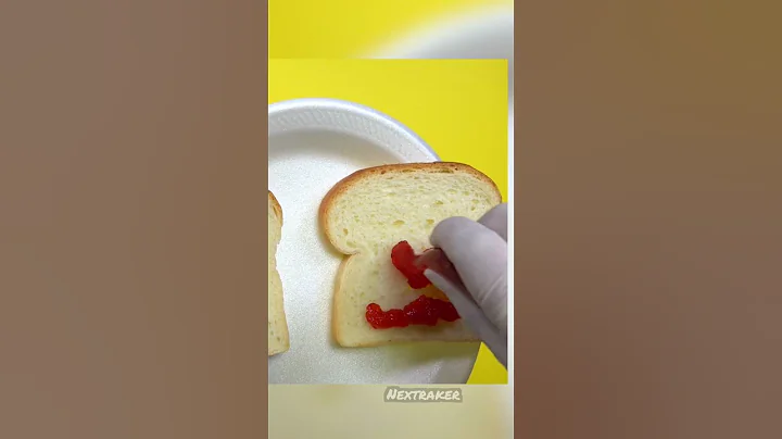 Epic way to make a Peanut Butter and Jelly Sandwich #Foodhacks #Sandwich #eating