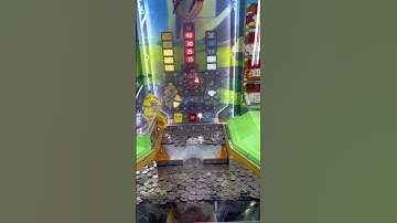 Coin Pusher Machine Win #shorts #arcade #shortsvideo #short #shortvideo #coin #coinpusher