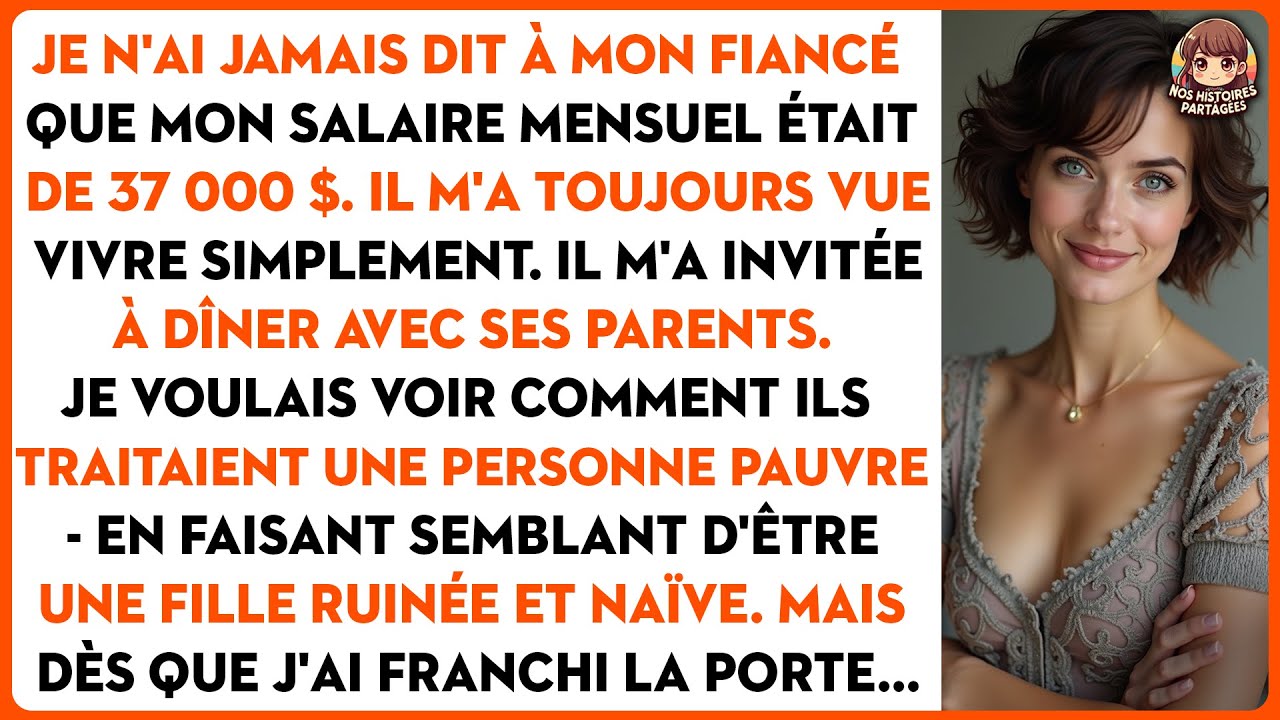 Je n'ai jamais dit à mon fiancé que mon salaire mensuel était de 37 000 $.