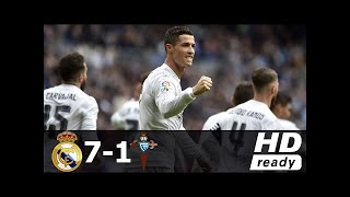 Real Madrid vs Celta Vigo 7-1 - All Goals \& Extended Highlights - La Liga 05\/03\/2016 HD