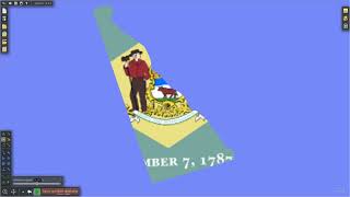 US States Map Part 2 - Delaware