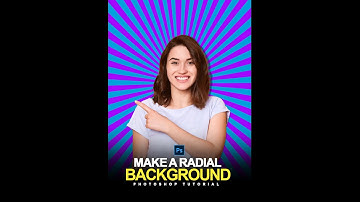 How to Make Radial Background Effects in Photoshop | Photoshop Shorts Tutorial