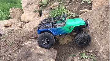 UPGRADED Axial Scx10 FALKEN EDITION Jeep Wrangler Modifications And Initial SHAKEDOWN RUN