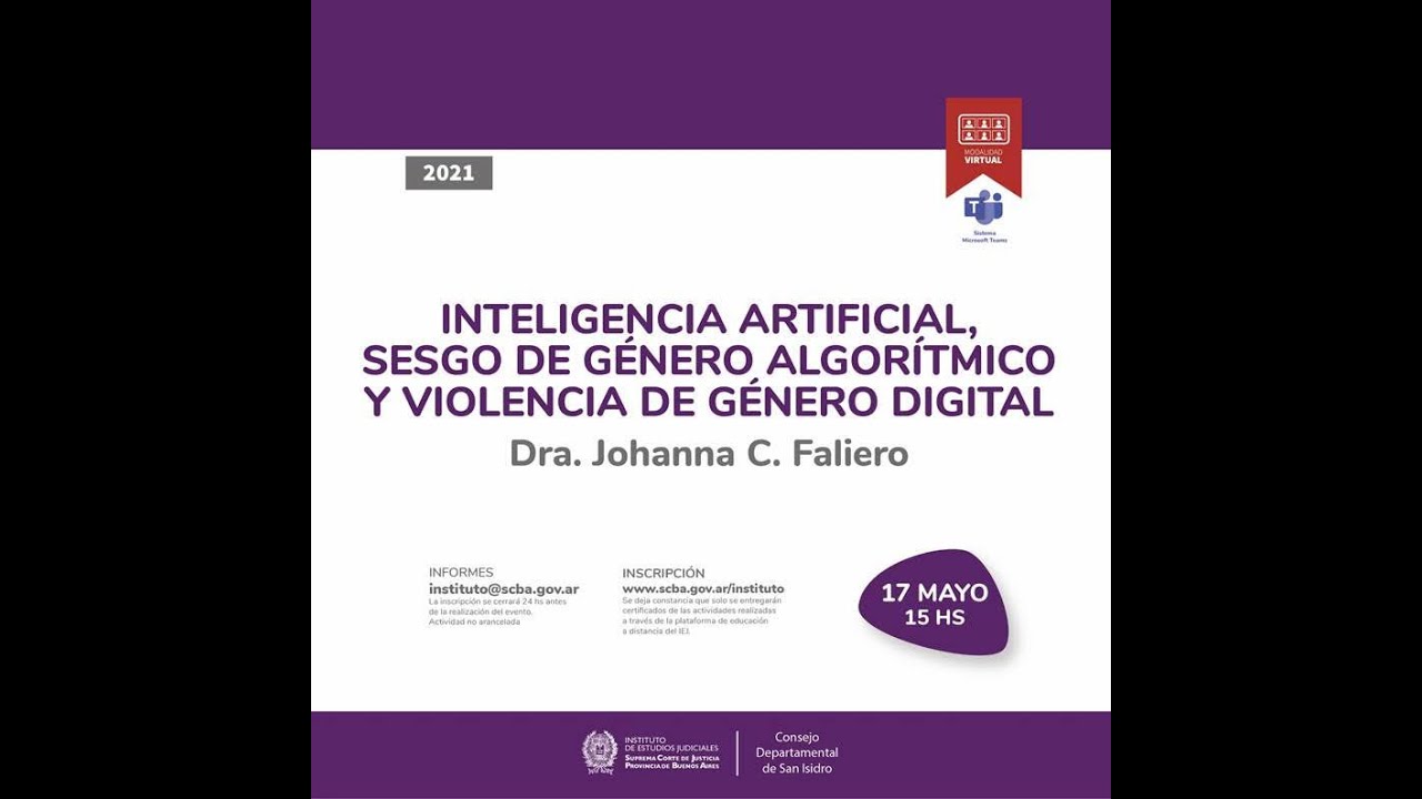INTELIGENCIA ARTIFICIAL, SESGO ALGORÍTMICO Y VIOLENCIA DE GÉNERO ...