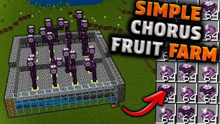 Easy 1.20 Chorus Fruit Farm in Minecraft Bedrock (MCPE/Xbox/PS/Switch/PC)‏