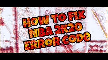 How to fix nba2k20 error code 2FD7B735