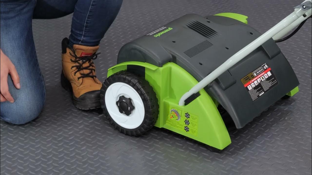 Assembling and Operating Your Greenworks Dethatcher 27022 YouTube