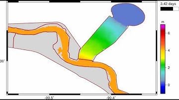Using ADCIRC time varying weirs - Time based elevation change