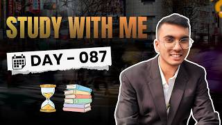 study with me📚Day-87 Productivity 2 hours study vlog with rain sound music piano live Faster