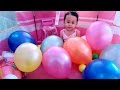 Colorful Balloons Popping with Surprise Toys Lego, Frozen, Minnie Mouse - Donna The Explorer