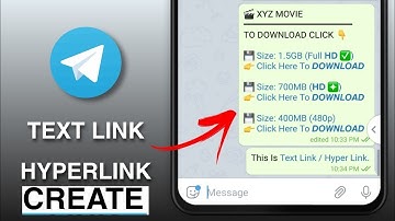 How To Create Text Link In Telegram | How to create link button || How to create Hyperlink text