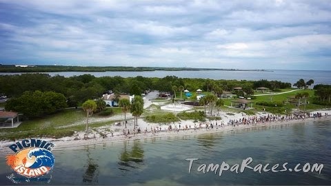 Tampa Races - 5K Picnic Island Aerial Video