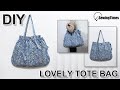 DIY LOVELY TOTE BAG | Simple & Easy sewing tutorial [sewingtimes]