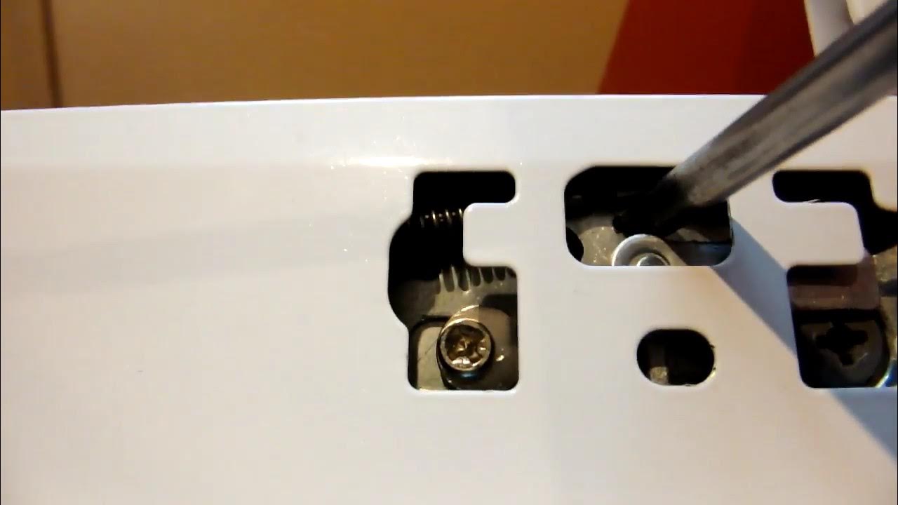 How to open/remove/dismantle Ikea kitchen drawer front