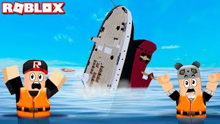 Gemi Batıyor Titanik Gemisine Bindik - Panda Ile Roblox Titanic