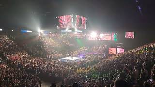 REY MYSTERIO ENTRANCE BEFORE SHOW AT WWE SMACKDOWN LYON - CROWD SINGING 619 #wwe #wrestling