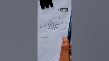 Vikram ❤️ share & comment your name ✨ #follow #vikram #vikramvedha #signature #calligraphy