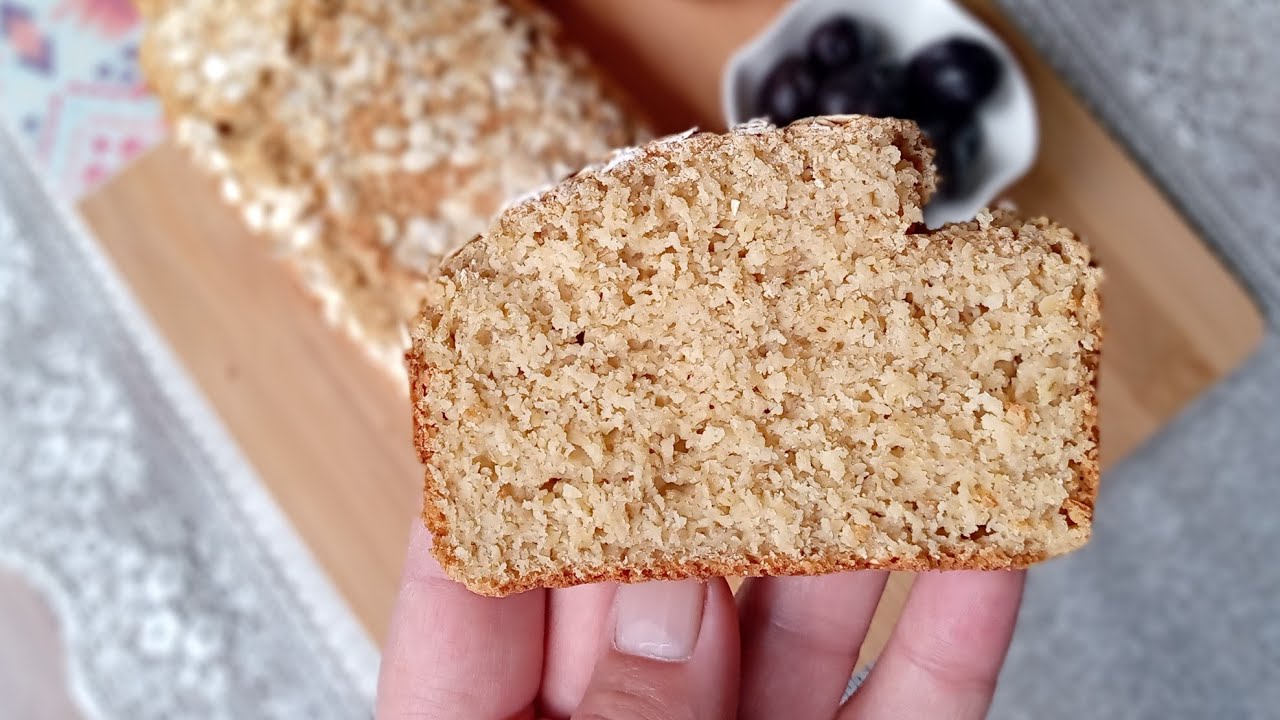 Диетичен хляб без брашно, хляб с овесени ядки.