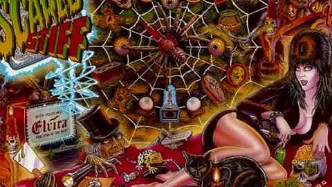 Scared Stiff Pinball Machine Featuring Elvira Mistress of the Dark