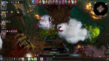 DOS2 Tactician fight: The contaminated horror with a level 14 party (Hydro/Aero) No enemy hits