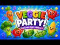 🥕 Veggie Party Song 🥦🍅 | Healthy Vegetables Song for Kids | Nursery Rhyme