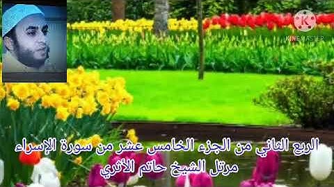 الربع الثاني من الجزء الخامس عشر من سورة الإسراء مرتل الشيخ حاتم الأثري