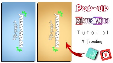 How to make Pop-up text status video | status video kaise banaye | new trending pop up text video