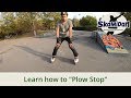 Learn how to plow stop on inline skates  plow stop on rollerblades  how to stop on skates 04