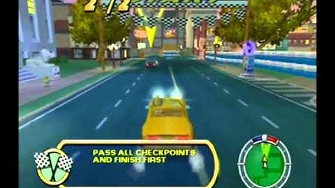 Simpsons Hit and Run Walkthrough: Level 5 - Race 3: Checkpoint Race