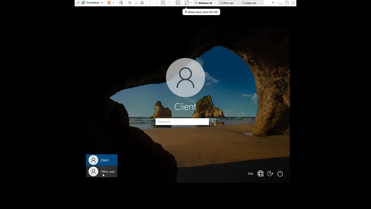 How to join a Domain Using VMWare YouTube
