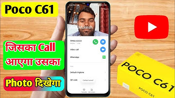 poco c61 contact photo setting, poco c61 number par photo kaise lagaye